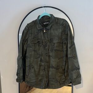 Buffalo David 2016  Women's Green Camouflage Bomber Jacket